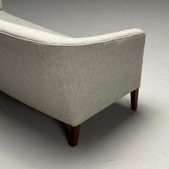 Ludvig Pontoppidan Ludvig Pontoppidan Danish Mid Century Modern Sofa Light Gray Wool 1950s - 3633308