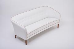 Ludvig Pontoppidan Reupholstered Danish Mid Century Modern Three Seat Sofa by Ludvig Pontoppidan - 1985372