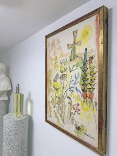 Ludwig Bemelmans Madeline in a Garden with Windmill Original Art twelve little girls - 4699620