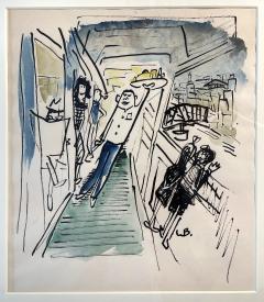 Ludwig Bemelmans Waiter Dancing and Strutting on a Ship Possible Madeline sighting - 2589260