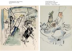 Ludwig Bemelmans Waiter Dancing and Strutting on a Ship Possible Madeline sighting - 2589265