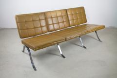 Ludwig Mies Van Der Rohe 1970s Chrome Three Seat Sofa - 237317