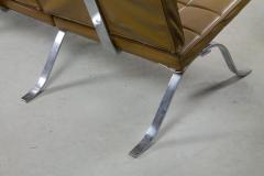 Ludwig Mies Van Der Rohe 1970s Chrome Three Seat Sofa - 237319