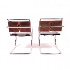 Ludwig Mies Van Der Rohe Armchairs by Mies Van Der Rohe Imported by Stendig - 483449