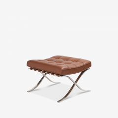 Ludwig Mies Van Der Rohe Barcelona Chairs in Leather Stainless Steel by Mies van der Rohe for Knoll - 2303029