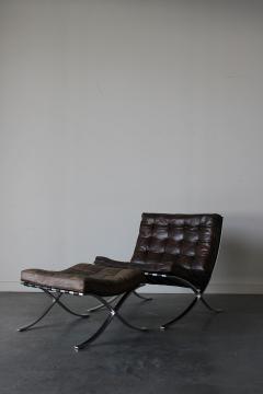 Ludwig Mies Van Der Rohe Barcelona Lounge Chair Ottoman By Mies van der Rohe for Knoll - 4513248