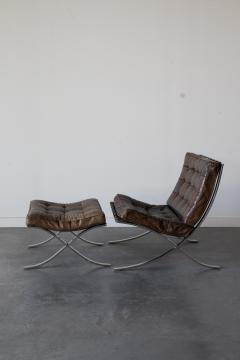 Ludwig Mies Van Der Rohe Barcelona Lounge Chair Ottoman By Mies van der Rohe for Knoll - 4513251