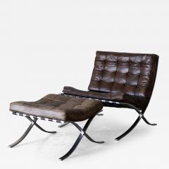 Ludwig Mies Van Der Rohe Barcelona Lounge Chair Ottoman By Mies van der Rohe for Knoll - 4513599