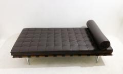 Ludwig Mies Van Der Rohe Black Leather Barcelona Daybed by Ludwig Mies van der Rohe for Knoll - 2995096