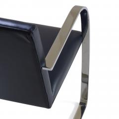 Ludwig Mies Van Der Rohe Brno Flat Bar Chair in Original Navy Leather - 2914218