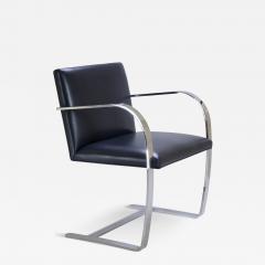 Ludwig Mies Van Der Rohe Brno Flat Bar Chair in Original Navy Leather - 2920966