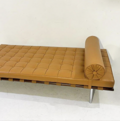 Ludwig Mies Van Der Rohe Cognac Barcelona Daybed by Ludwig Mies van der Rohe for Knoll 2000s - 3401311