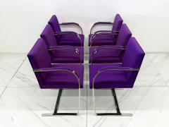 Ludwig Mies Van Der Rohe Knoll BRNO Flat Bar Armchairs by Mies van der Rohe Set of 6 - 4436089