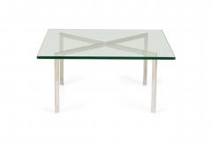 Ludwig Mies Van Der Rohe Knoll Barcelona American Mid Century Chrome X coffee Table - 4273114
