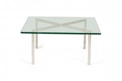 Ludwig Mies Van Der Rohe Knoll Barcelona American Mid Century Chrome X coffee Table - 4273116