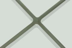 Ludwig Mies Van Der Rohe Knoll Barcelona American Mid Century Chrome X coffee Table - 4273117