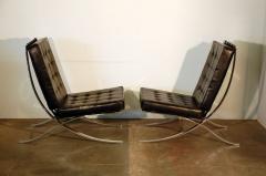 Ludwig Mies Van Der Rohe Large Mies van der Rohe Style Black Leather Lounge Chair - 953514