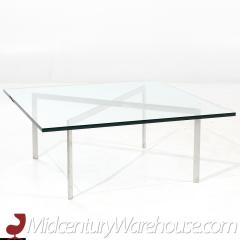 Ludwig Mies Van Der Rohe Ludwig Mies van der Rohe for Knoll Barcelona Chrome and Glass Coffee Table - 3684827