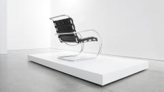 Ludwig Mies Van Der Rohe MR Lounge Chair with Chrome Steel Frame - 455208