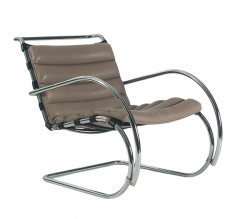 Ludwig Mies Van Der Rohe Mid Century Modern Mr Lounge Chairs in Leather by Mies Van Der Rohe for Stendig - 2606712