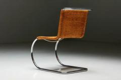 Ludwig Mies Van Der Rohe Mies Van Der Rohe MR10 Rattan Easy Chairs Germany 1980s - 3420034