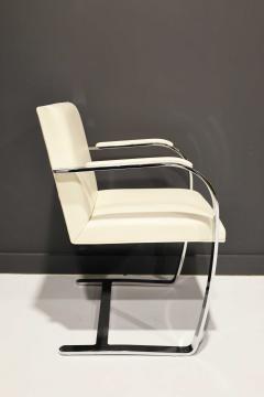 Ludwig Mies Van Der Rohe Mies van der Rohe Stainless Steel Brno Chairs by Knoll in Sabrina Leather - 2316470