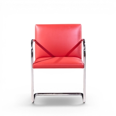 Ludwig Mies Van Der Rohe Mies van der Rohe for Knoll BRNO Cantilever Chrome Dining Chairs Set of 8 - 4711381