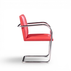 Ludwig Mies Van Der Rohe Mies van der Rohe for Knoll BRNO Cantilever Chrome Dining Chairs Set of 8 - 4711387