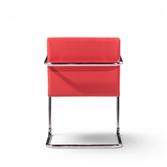 Ludwig Mies Van Der Rohe Mies van der Rohe for Knoll BRNO Cantilever Chrome Dining Chairs Set of 8 - 4711388