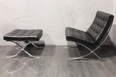 Ludwig Mies Van Der Rohe Mies van der Rohe for Knoll Barcelona Chair and Stool - 2918224