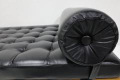 Ludwig Mies Van Der Rohe Mies van der Rohe for Knoll Barcelona Daybed Couch in Black Leather - 3880325