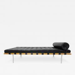 Ludwig Mies Van Der Rohe Mies van der Rohe for Knoll Barcelona Daybed Couch in Black Leather - 3883670