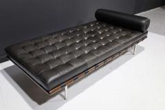 Ludwig Mies Van Der Rohe Mies van der Rohe for Knoll Barcelona Daybed in Black Leather - 2008039
