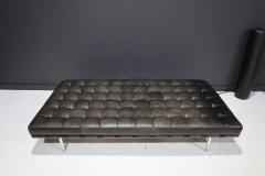Ludwig Mies Van Der Rohe Mies van der Rohe for Knoll Barcelona Daybed in Black Leather - 2008047