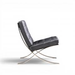 Ludwig Mies Van Der Rohe Mies van der Rohe for Knoll Mid Century Barcelona Chairs Pair - 4660143