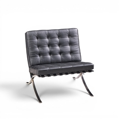 Ludwig Mies Van Der Rohe Mies van der Rohe for Knoll Mid Century Barcelona Chairs Pair - 4710509