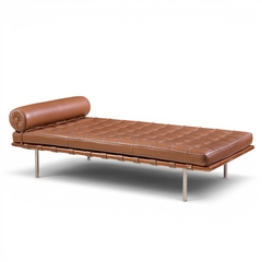 Ludwig Mies Van Der Rohe Mies van der Rohe for Knoll Mid Century Barcelona Daybed Chaise - 4697701