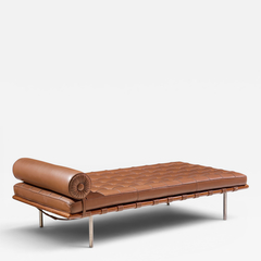 Ludwig Mies Van Der Rohe Mies van der Rohe for Knoll Mid Century Barcelona Daybed Chaise - 4697815