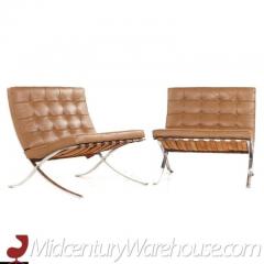 Ludwig Mies Van Der Rohe Mies van der Rohe for Knoll Mid Century Barcelona Lounge Chairs Pair - 3319105