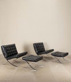Ludwig Mies Van Der Rohe Pair of 20th Century Easy Chairs in the Style of Mies van der Rohe - 4505403