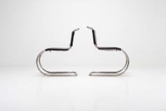 Ludwig Mies Van Der Rohe Pair of Ludwig Mies van der Rohe for Knoll MR10 Chairs 1970 c  - 4634887