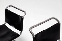 Ludwig Mies Van Der Rohe Pair of Ludwig Mies van der Rohe for Knoll MR10 Chairs 1970 c  - 4634894