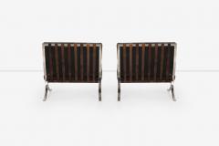 Ludwig Mies Van Der Rohe Rare Early Pair of Mies van der Rohe Barcelona Chairs Ottoman c 1960 - 4132368