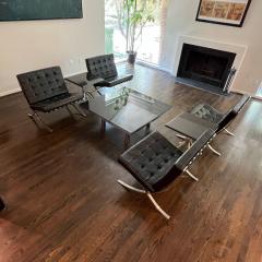 Ludwig Mies Van Der Rohe Set of 4 Vintage Knoll Mies Van der Rhoe Barcelona Chairs - 2614871