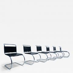 Ludwig Mies Van Der Rohe Set of 6 MR10 Chairs by Ludwig Mies van der Rohe for Knoll International - 2906517