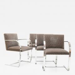 Ludwig Mies Van Der Rohe Set of Four Mies van der Rohe Brno Chairs in Mohair - 1327967