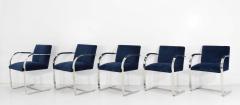 Ludwig Mies Van Der Rohe Stainless Steel Flatbar Brno Chairs by Knoll ONLY FOUR AVAILABLE - 1239454