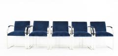 Ludwig Mies Van Der Rohe Stainless Steel Flatbar Brno Chairs by Knoll ONLY FOUR AVAILABLE - 1239460