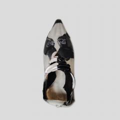 Luigi Bona Coca cola bottle glass boot sculpture by Luigi Bona - 4092890