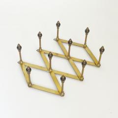 Luigi Caccia Dominioni Luigi Caccia Dominioni Adjustable Brass Coat Rack for Azucena Italy 1950s - 4168842